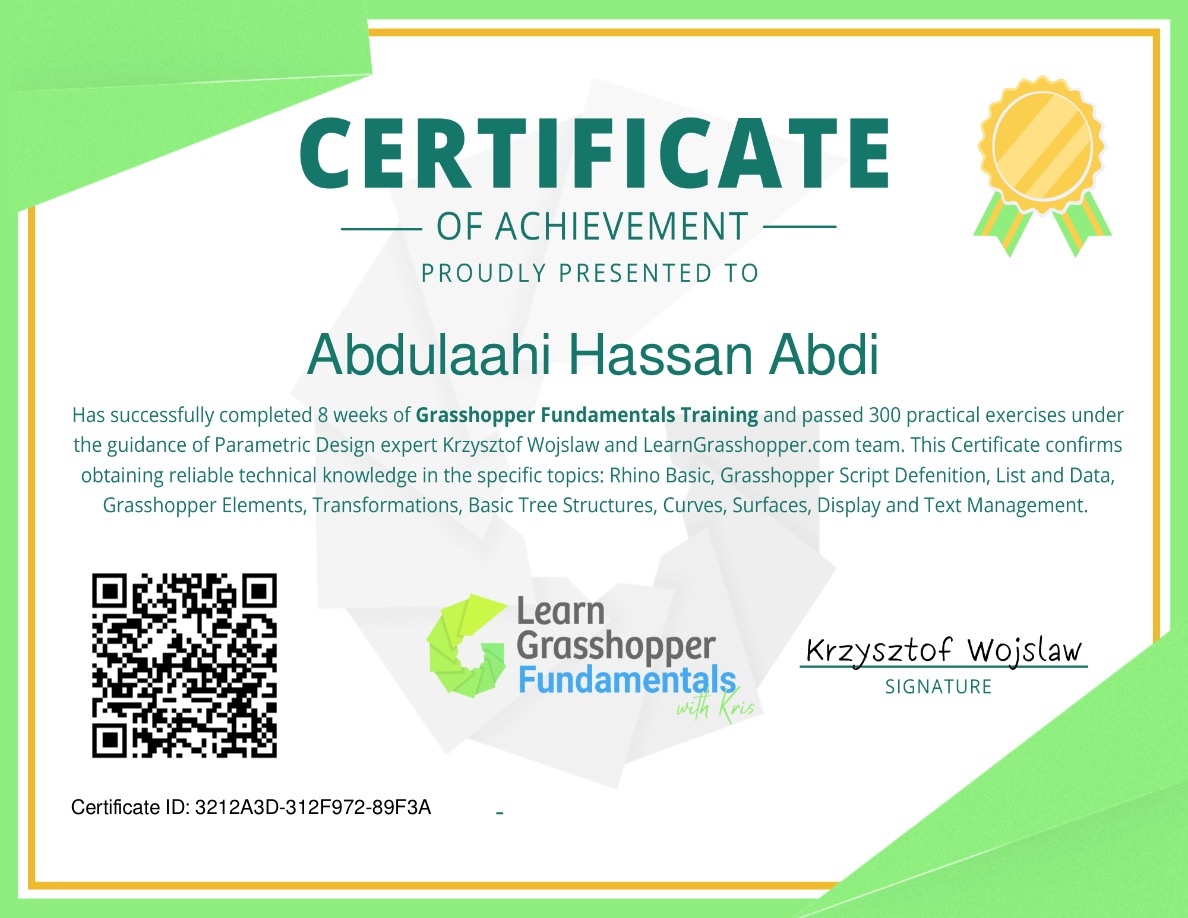 Certificate Verification – Learn Grasshopper